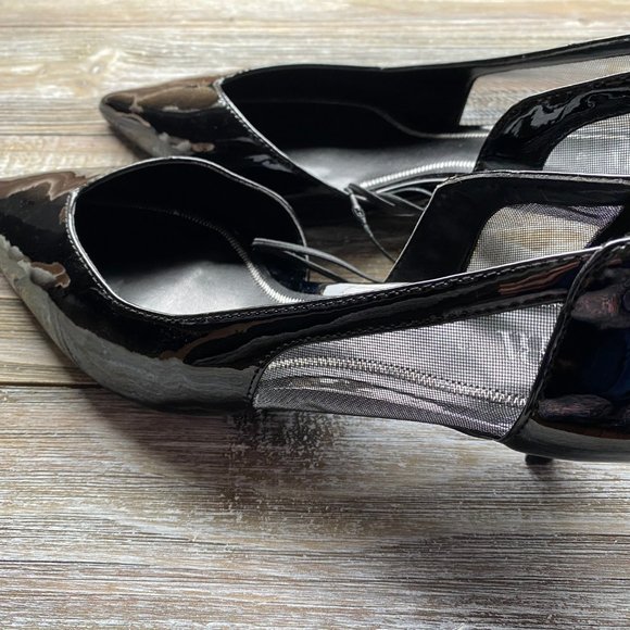 Black leather kitten heels - Picture 5 of 5